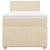 Pat box spring cu saltea, crem, 80x200 cm, textil GartenMobel Dekor