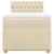Pat box spring cu saltea, crem, 80x200 cm, textil GartenMobel Dekor