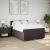 Pat continental cu saltea, maro închis, 140x200 cm, textil GartenMobel Dekor