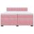 Pat box spring cu saltea, roz, 200x200 cm, catifea GartenMobel Dekor