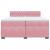 Pat box spring cu saltea, roz, 200x200 cm, catifea GartenMobel Dekor
