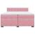 Pat box spring cu saltea, roz, 200x200 cm, catifea GartenMobel Dekor