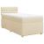 Pat box spring cu saltea, crem, 80x200 cm, textil GartenMobel Dekor