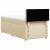 Pat box spring cu saltea, crem, 80x200 cm, textil GartenMobel Dekor