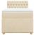 Pat box spring cu saltea, crem, 80x200 cm, textil GartenMobel Dekor