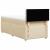 Pat box spring cu saltea, crem, 90x200 cm, textil GartenMobel Dekor