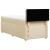 Pat box spring cu saltea, crem, 100x200 cm, textil GartenMobel Dekor