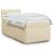 Pat box spring cu saltea, crem, 100x200 cm, textil GartenMobel Dekor