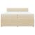 Pat box spring cu saltea, crem, 200x200 cm, textil GartenMobel Dekor