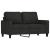 Set de canapele cu perne, 3 piese, negru, textil GartenMobel Dekor