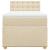 Pat box spring cu saltea, crem, 80x200 cm, textil GartenMobel Dekor