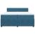 Pat box spring cu saltea, albastru, 200x200 cm, catifea GartenMobel Dekor