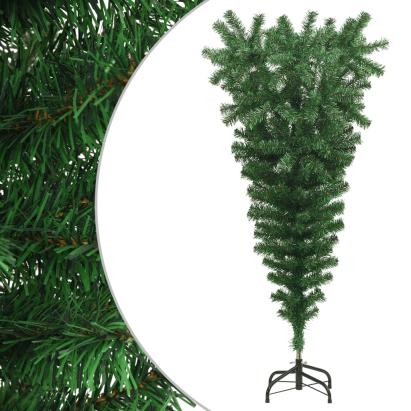 Pom de Crăciun artificial inversat, cu suport, verde, 150 cm GartenMobel Dekor