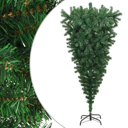 Pom de Crăciun artificial inversat, cu suport, verde, 210 cm GartenMobel Dekor