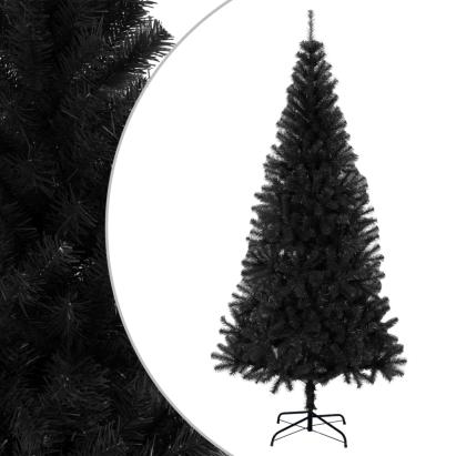 Pom de Crăciun artificial cu suport, negru, 240 cm, PVC GartenMobel Dekor