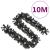 Ghirlandă de Crăciun cu lumini LED, negru, 10 m GartenMobel Dekor