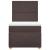 Pat box spring cu saltea, maro închis, 80x200 cm, textil GartenMobel Dekor