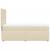 Pat box spring cu saltea, crem, 100x200 cm, textil GartenMobel Dekor