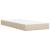 Pat box spring cu saltea, crem, 100x200 cm, textil GartenMobel Dekor