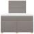 Pat box spring cu saltea, taupe, 120x190 cm material textil GartenMobel Dekor