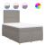 Pat box spring cu saltea, taupe, 120x190 cm material textil GartenMobel Dekor