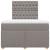 Pat box spring cu saltea, taupe, 120x190 cm material textil GartenMobel Dekor