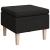 Scaun cu picioare din lemn, negru, material textil GartenMobel Dekor