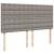 Pat continental cu saltea, gri taupe, 180x200 cm, textil GartenMobel Dekor