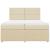 Pat box spring cu saltea, crem, 200x200 cm, textil GartenMobel Dekor