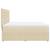 Pat box spring cu saltea, crem, 200x200 cm, textil GartenMobel Dekor