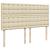 Pat box spring cu saltea, crem, 200x200 cm, textil GartenMobel Dekor