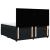 Pat box spring cu saltea, negru, 200x200 cm, catifea GartenMobel Dekor