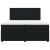Pat box spring cu saltea, negru, 200x200 cm, catifea GartenMobel Dekor
