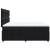 Pat box spring cu saltea, negru, 200x200 cm, catifea GartenMobel Dekor