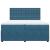 Pat box spring cu saltea, albastru, 200x200 cm, catifea GartenMobel Dekor
