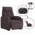 Fotoliu electric rabatabil cu ridicare, maro închis, textil GartenMobel Dekor