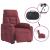Fotoliu de masaj electric rabatabil cu ridicare roșu vin textil GartenMobel Dekor