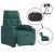 Fotoliu electric masaj rabatabil / ridicare verde închis textil GartenMobel Dekor