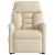 Fotoliu electric de masaj rabatabil cu ridicare, crem, textil GartenMobel Dekor