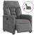 Fotoliu rabatabil electric, gri deschis, microfibră GartenMobel Dekor
