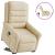 Fotoliu electric rabatabil cu ridicare, crem, textil GartenMobel Dekor