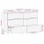 Set de bufet 2 pcs Maro 60 x 33.5 x 75 cm Lemn masiv de mango GartenMobel Dekor