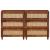 Set de bufet 2 pcs Maro 60 x 33.5 x 75 cm Lemn masiv de mango GartenMobel Dekor