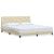 Cadru de pat fără saltea, crem, 180x200 cm, textil GartenMobel Dekor