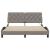Cadru de pat cu LED fără saltea Taupe 160x200 cm Material GartenMobel Dekor