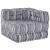 Pouffe 2 pcs Gri 70 x 70 x 54 cm țesătură GartenMobel Dekor