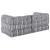 Pouffe 2 pcs Gri 70 x 70 x 54 cm țesătură GartenMobel Dekor