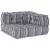Pouffe 2 pcs Gri 70 x 70 x 54 cm țesătură GartenMobel Dekor