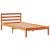 Pat bibliotecă fără saltea maro ceruit 75x190 cm lemn masiv pin GartenMobel Dekor