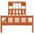 Pat bibliotecă fără saltea maro ceruit 75x190 cm lemn masiv pin GartenMobel Dekor
